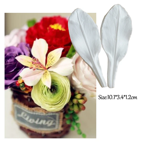 Lily Flower Veiners Silicone Mould Cake Decorating Tools Gumpaste Clay Sugarcraft Clay Chocolate Tools M2295