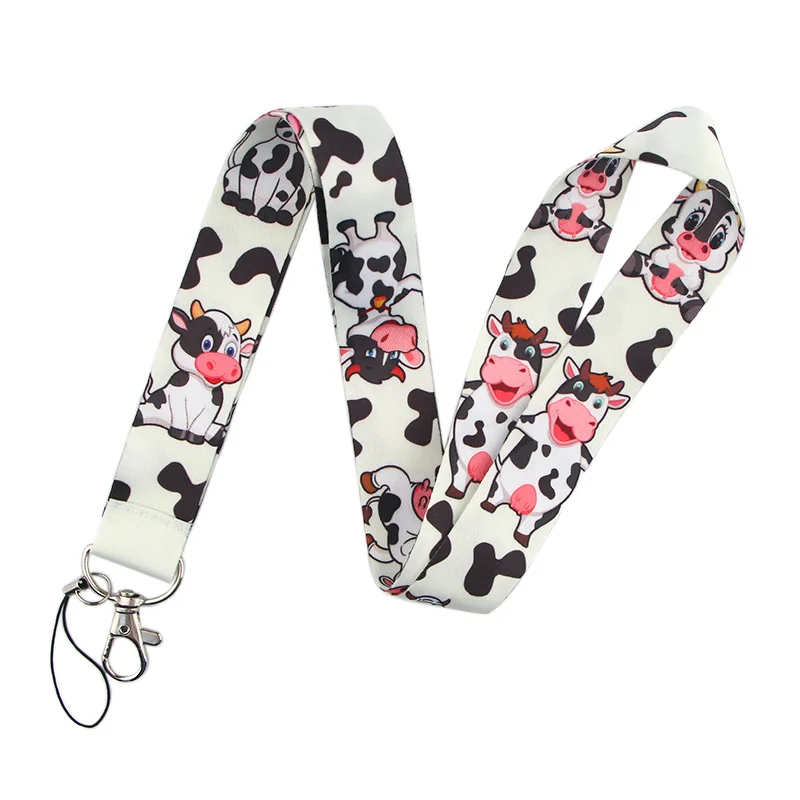 LT683 귀여운 나태 회화 아트 넥 스트랩 Lanyards 키 체인 배지 홀더 ID 카드 패스 교수형 밧줄 Lariat 열쇠 고리 액세서리 선물