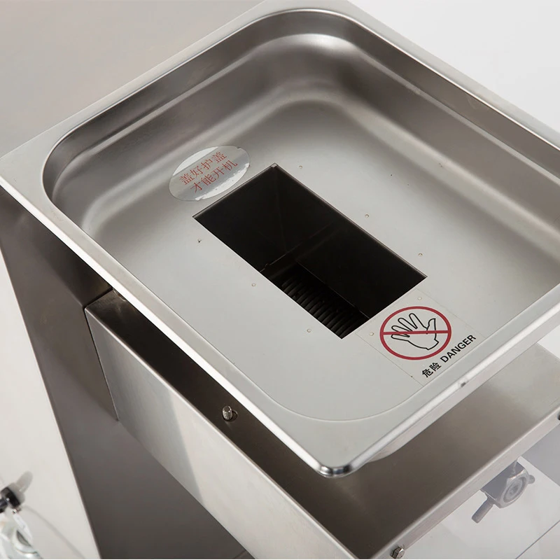 เนื้อเชิงพาณิชย์สแตนเลสสตีลเนื้อเนื้ออัตโนมัติเครื่องตัดในครัวเรือนเครื่อง Dicing เครื่องตัดเนื้อ220V 550kw