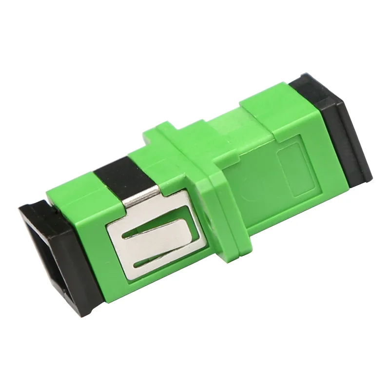 10pcs Fast Fiber Connection of Flange Coupler in Telecom SC/APC Single-mode Single-way Adapter