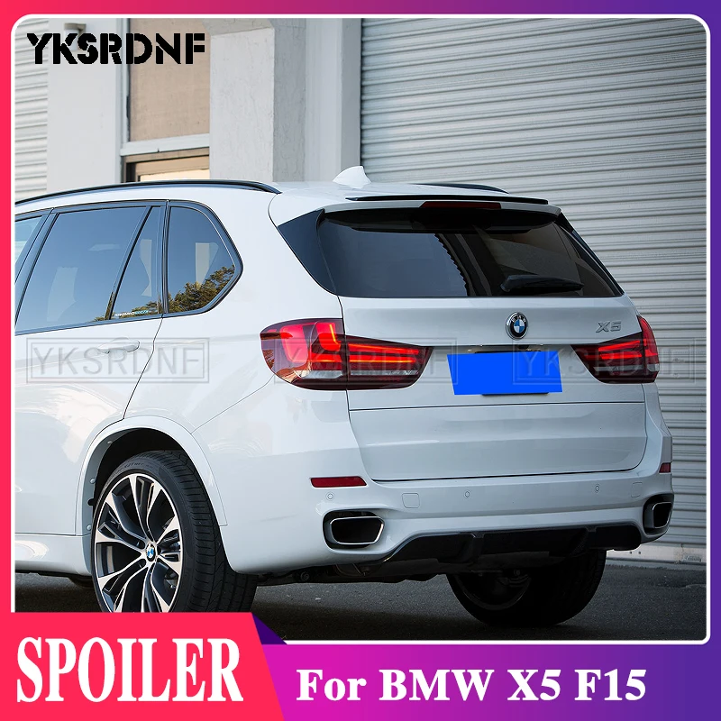 

YKSRDNF X5 F15 M-Performanc Styling Carbon Fiber Car Rear Roof Wing Lip Spoiler For BMW X5 F15 2014-2017