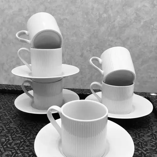 DOLBOVI-KUTAHYA have PORCELAIN ADLER SIMPLE 12 피스, 6 kı넘크 커피잔 키트 머그 커피 컵 