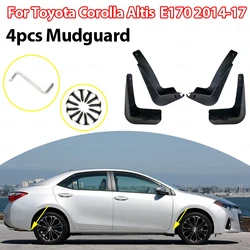 Toyota Corolla altis e170 2014-2017用の車の泥フラップスプラッシュガードスプラッシュガードアクセサリー