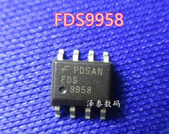 5pcs/lot  9958   FDS9958-NL    SOP8  FDS9958