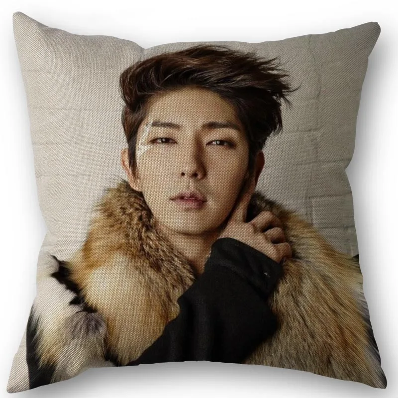 

Lee Joon Ki Pillowcase High Quality Home Textile Cotton Linen Fabric 45x45cm One Side Decoration Pillow Cover New 1213