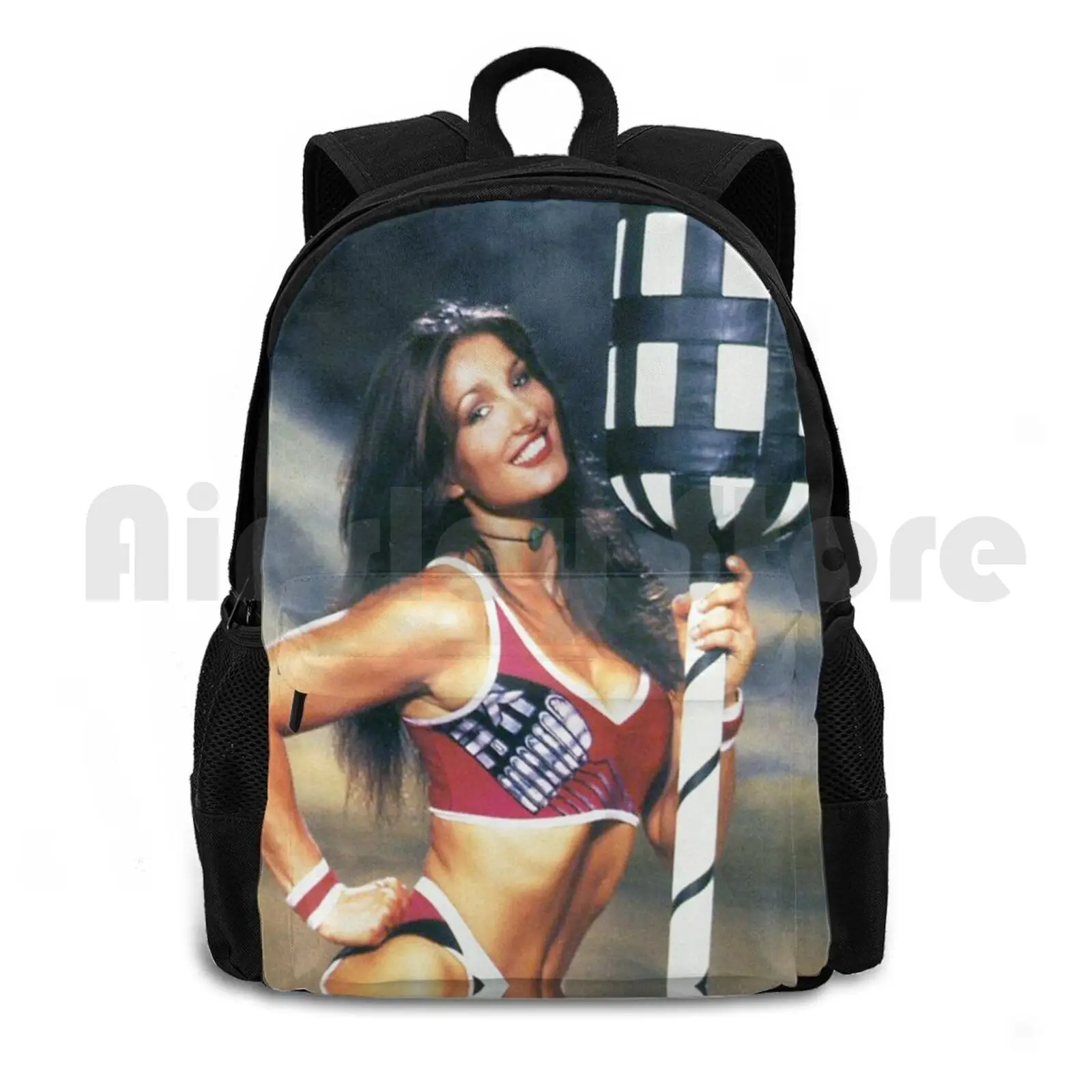 Retro Gladiators Jet With Pugil Sticks Outdoor Hiking Backpack Riding Climbing Sports Bag Game Show Sports Itv Ulrika Jonson