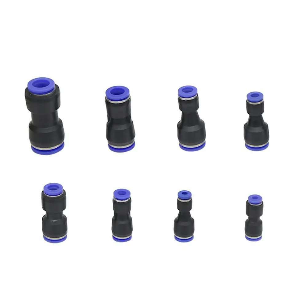 Air Pneumatic 10mm 8mm 6mm 12mm 4mm 16mm OD Hose Tube Reducing Straight Connector One Touch Push Into Gas Slip Lock Fittings