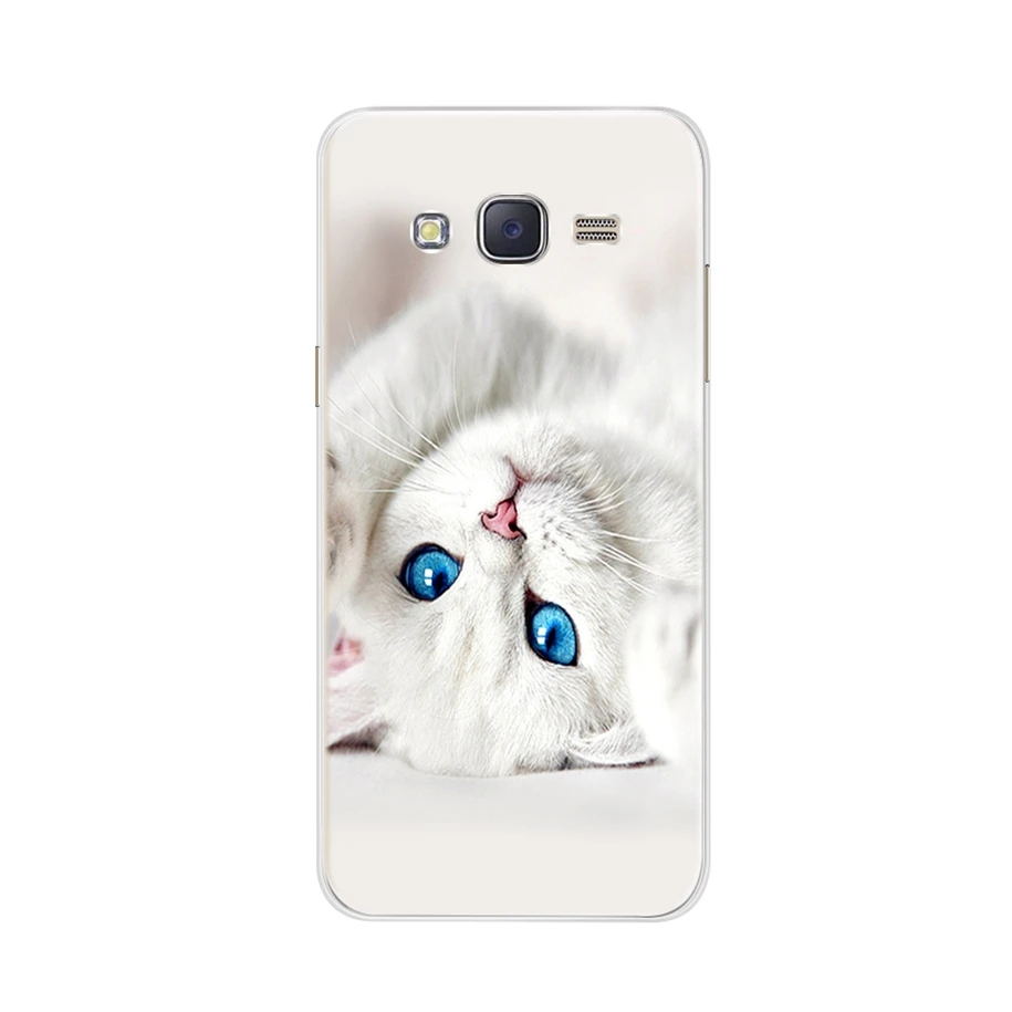Silicone Case for Samsung Galaxy J3 2016 Cute Case Cat Soft Tpu bumper Cover For Samsung J3 2016 2015 J320 J320F Phone Cases Bag