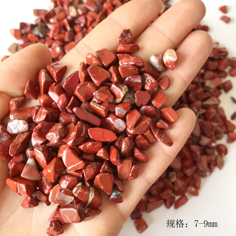 Wholesale 100g 4 Size Natural Red Jasper Crystal Tumbled Stone Gemstone Mineral Chip Quartz Crystals Natural Stones