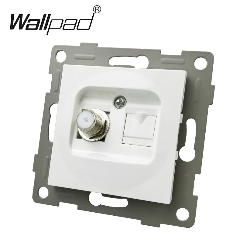 Dane telewizji satelitarnej dla ue Box Wallpad seria L6 DIY dane satelitarne Tel RJ45 RJ11 klucz do ramki ue okrągły tył z pazurami
