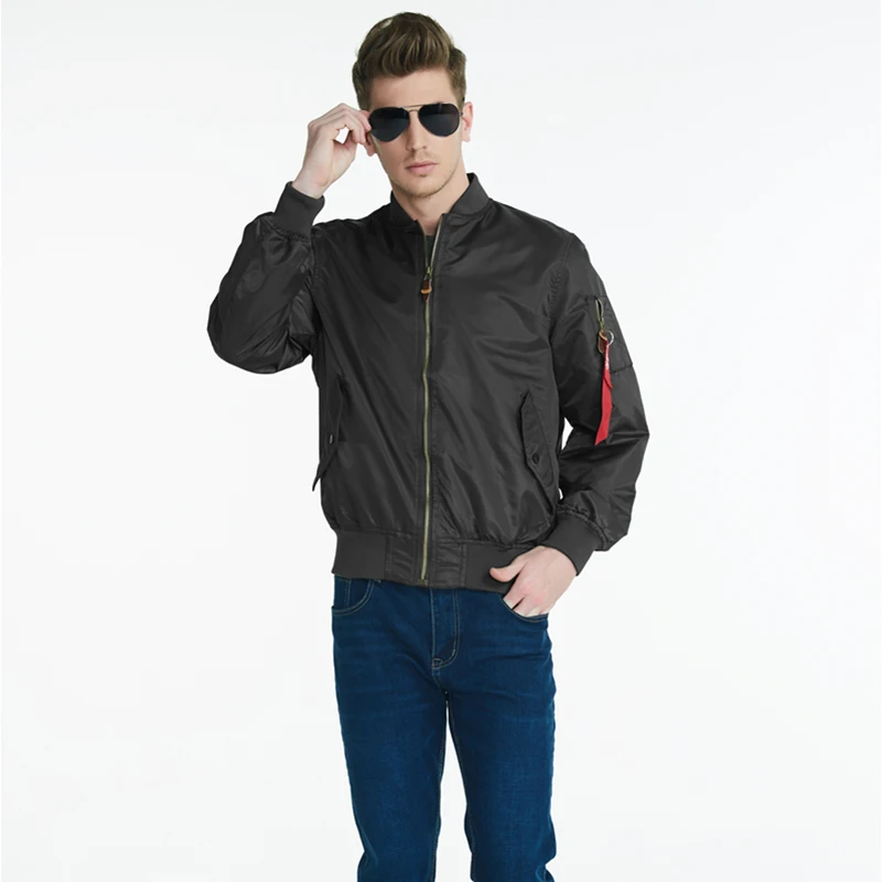2025 Water Resistant Ma1 Lightweight Green Tactical Military Varsity Flight Windbreaker Pilot Air Force Bomber Jacket for Men 14 H45e90c83fea14547a3aa039a34447f3dc