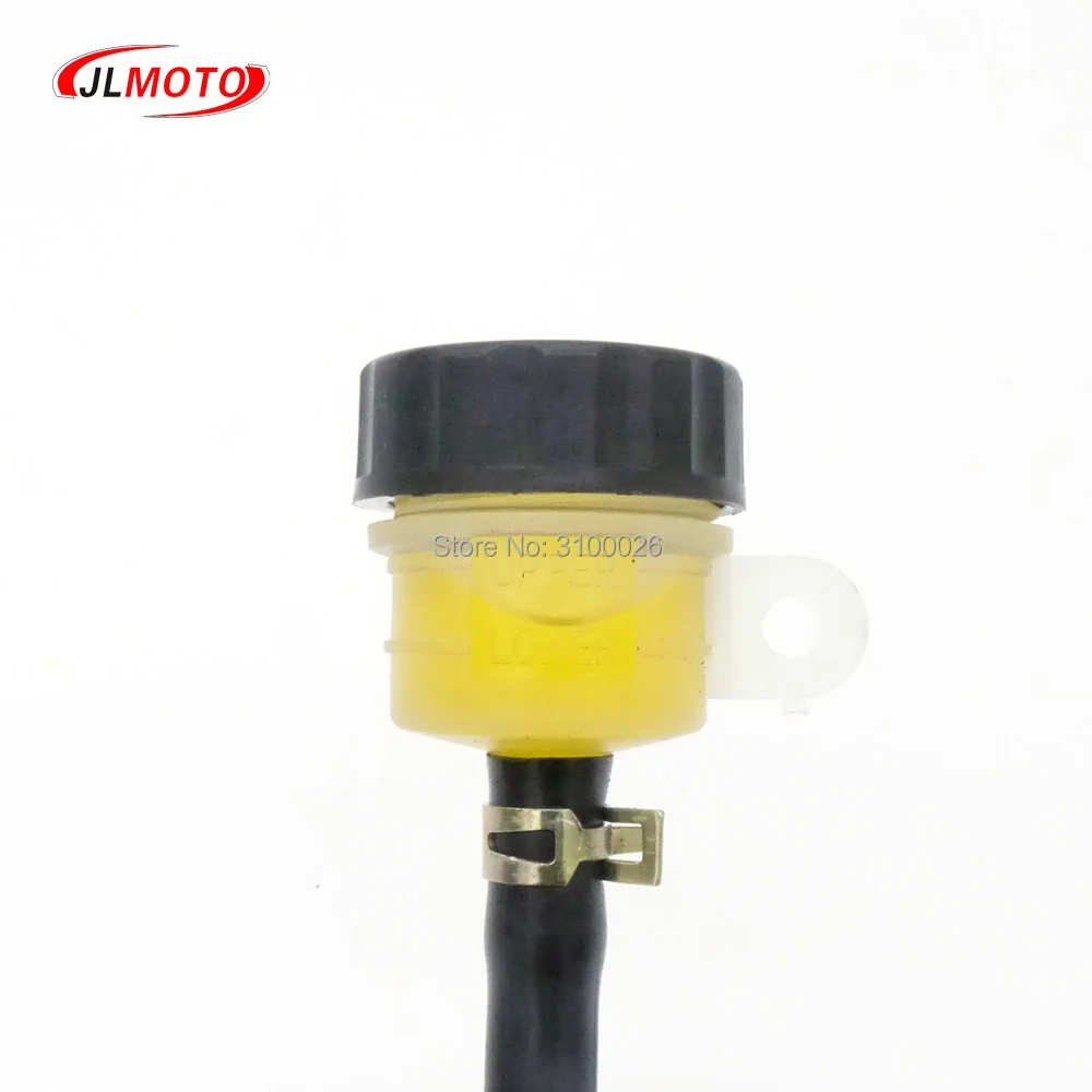 1 Zestaw 2 w 1 Hydrauliczny Hamulec Tarczowy z Dźwignią Nożną 108mm/110mm Pasuje do ATV 50cc 110cc 49cc Motocykla Gokarta Buggy UTV Skuter Części — zdjęcie 7