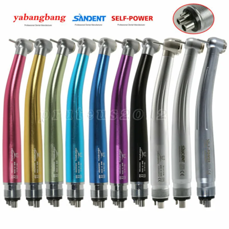 Pana Style Dental High Speed Handpiece 4 hole standard /Large head push button Single Water Spring Rotor For NSK