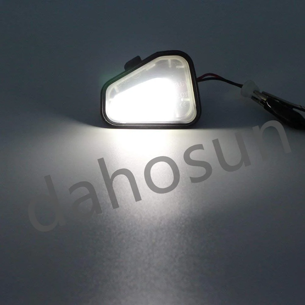 2Pcs Dahosun White LED Side Under Mirror Puddle Light For Volkswagen CC 12-14 EOS Passat B7 Scirocco Rearview Mirror Lamp