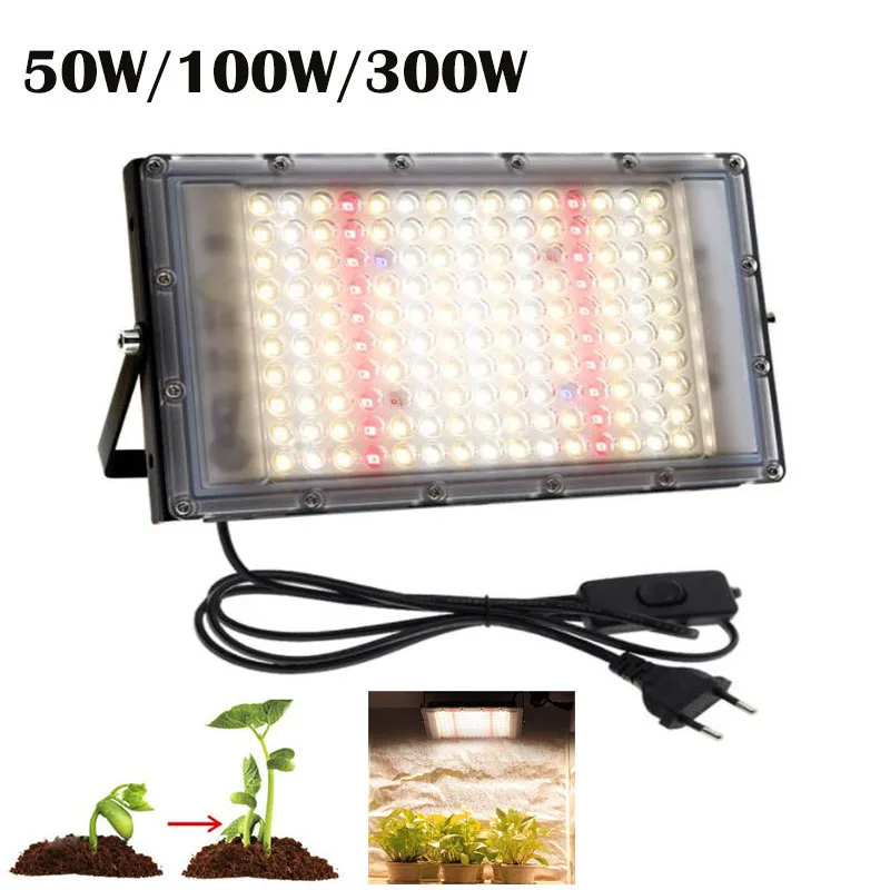 

300w daylight LED plant Grow Light flower growing Phyto lamp kit Full Spectrum 220V For indoor grow tent box Lighting P1