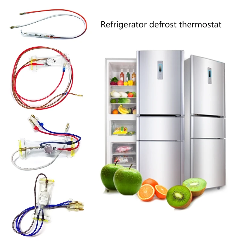 Refrigerator Accessories Thermal Fuse Defrost Sensor for Fridge Freezers Replacement Defrosting Temperature Fuse