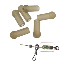 50-pieces Carp Fishing Accessories Rubber Soft Buffer Beads 15mm Fishing Rigs Knot Protector