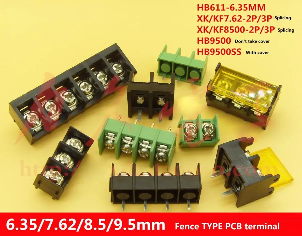 

HB611-6.35 / KF7.62 XK8500 / HB9500ss клеммы PCB типа сращивания забора