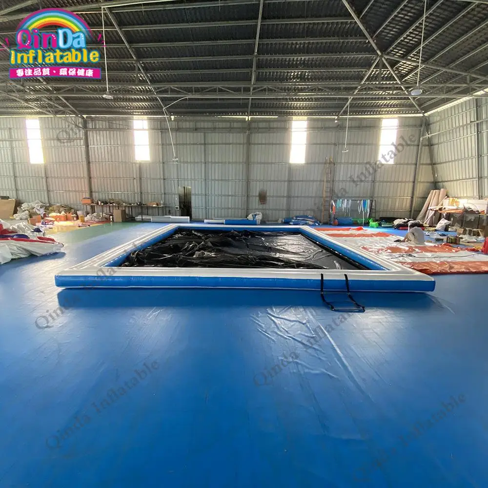 

High Inflatable Floating Sea Pool Big Inflatable Yacht Swimming Pool For Water Games
