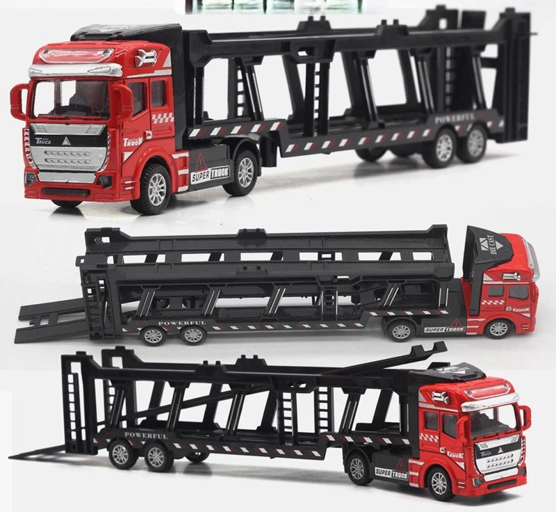 1/48 Big Size Car Transportation Truck Alloy Metal Diecast Model Children Gift Toy