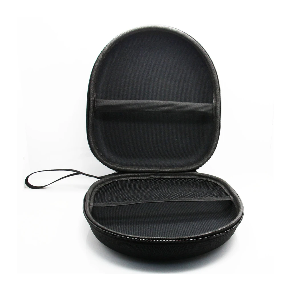 Headphone Carrying Case Data Box Headset Pouch Universal Large Handheld Earphone Container for Outdoor Travel  blue