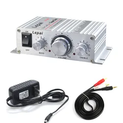 Lepy A6 Amplifiers 2x15W 2.0 Channel Mini Stereo Class AB dac Bass And Treble Adjust DC 12V For Home Car Amp