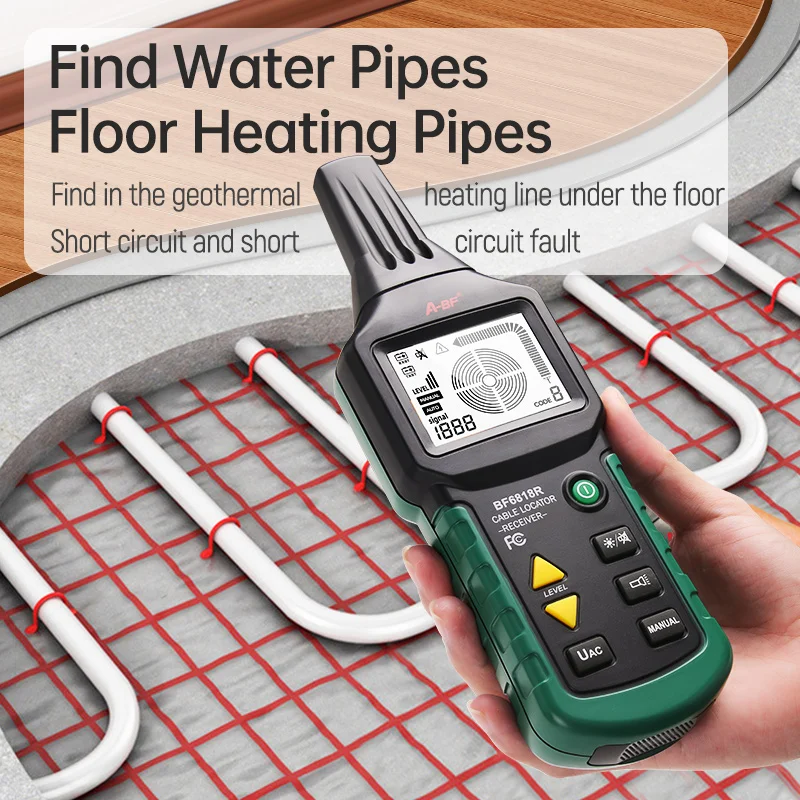 A-BF bf6818 linha de cabo detector 12 400v tubo de metal detector óptico subterrâneo solução de problemas pipeline fio finder ms6818