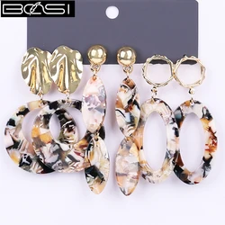 BOSI 202 set earrings set fashion jewelry long earrings Women drop Acrylic earrings earring girls stud earings boho hoops cross