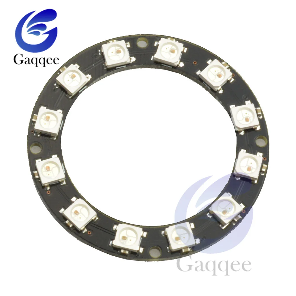 Verschillende Diameters 50Mm 60Mm 65Mm Ronde Kleine Lok Volledige Kleur Rgb Module 24 Bit 16Bit 12Bit Rgb ring Led Module Schoolbord