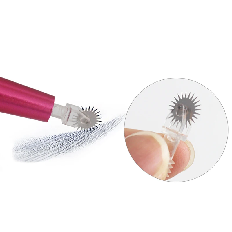 

10pcs/pack 6.3/9.3mm Semi Permanent Makeup Serrated Needles Eyebrow Tattoo Gear Pin Diameter For 3D Manual Embroidery Tattoo Pen