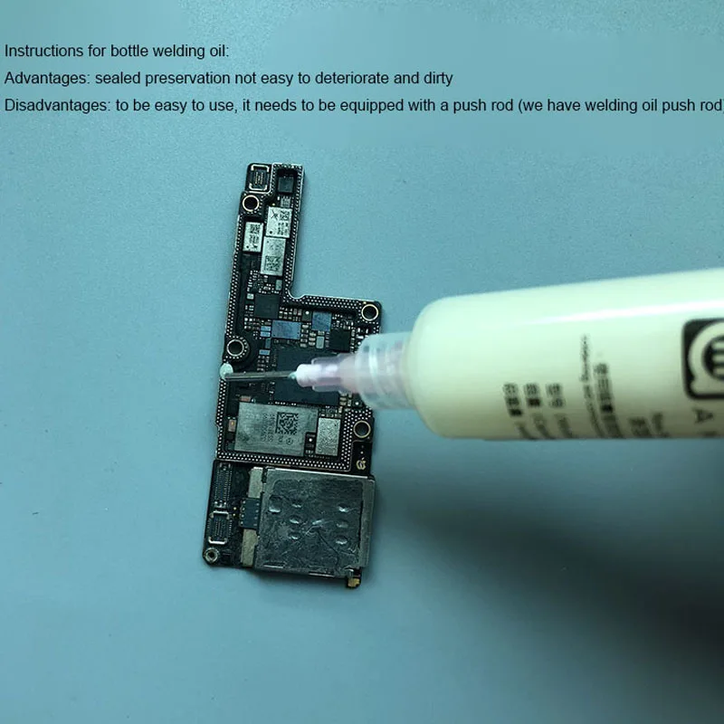 AMAOE M52 M50 With Pusher Barrel Halogen-free Flux Paste Set No-clean Flux Mobile Phone Repair BGA Multi-purpose White Flux Oil