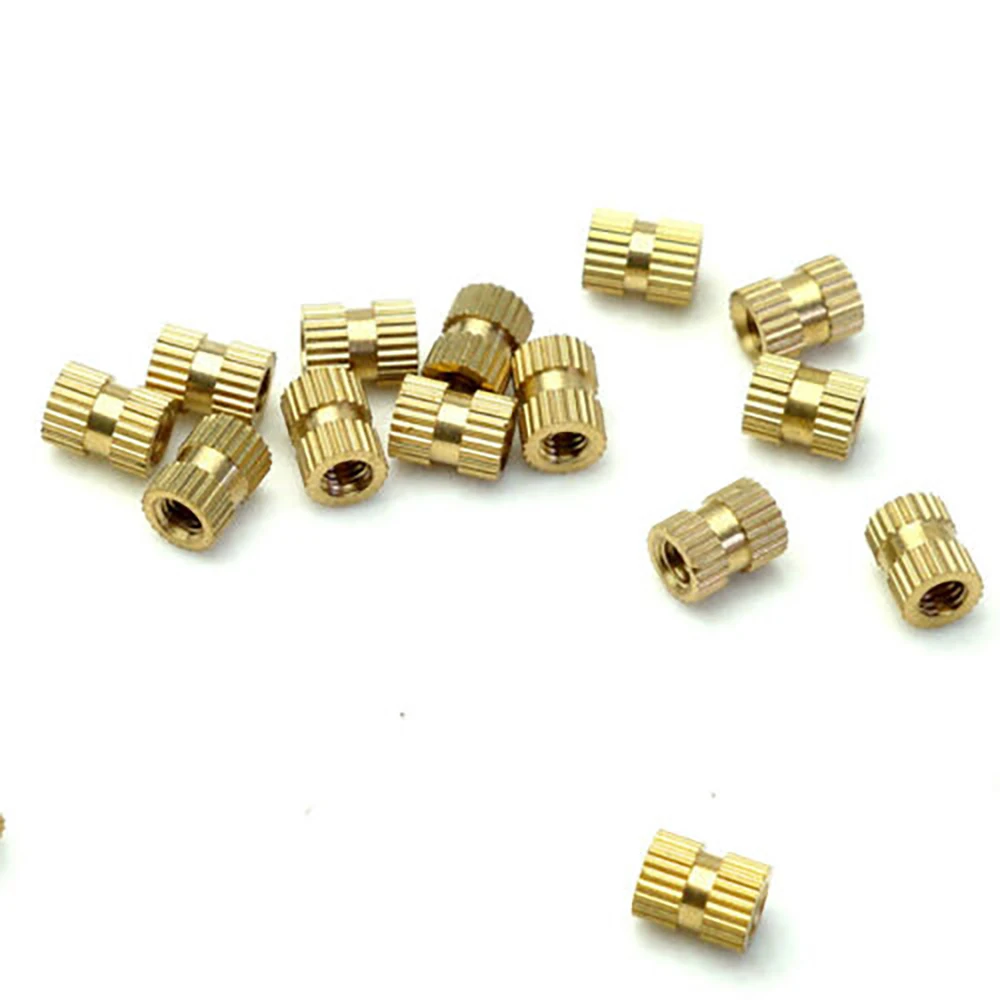 M2 M2.5 M3 M6 M8 Brass Thread Inserts Nuts Knurl Nut Copper Insert With Plastic