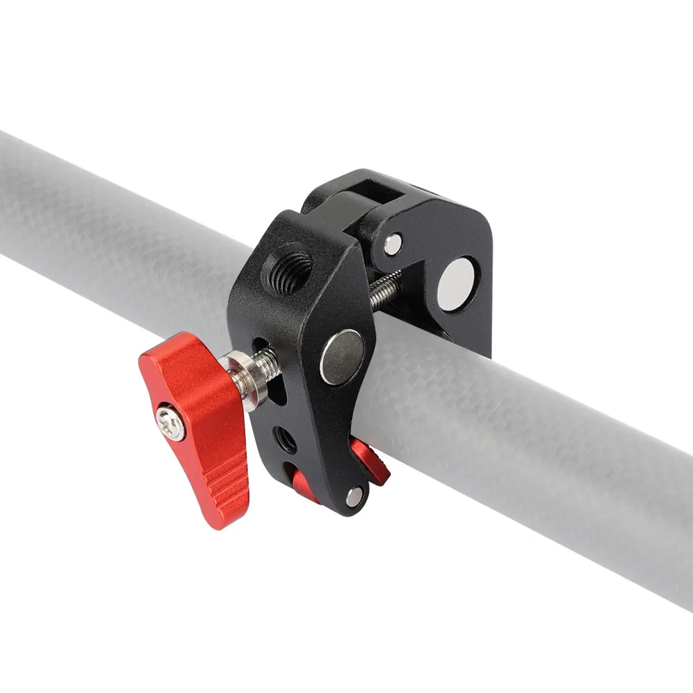 Суперзажим KIMRIG с резьбой 1/4 и 3/8, 2 шт. в упаковке, для стержней 20-60 мм, s-осветительных приборов, зонтов, крючков, полок, зажим для камеры