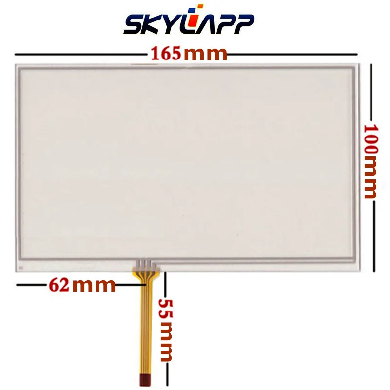 

New 7''inch 165mm*100mm Resistive Touch Screen Digitizer for Car navigation DVD (The wire on the right) touch panel Glass