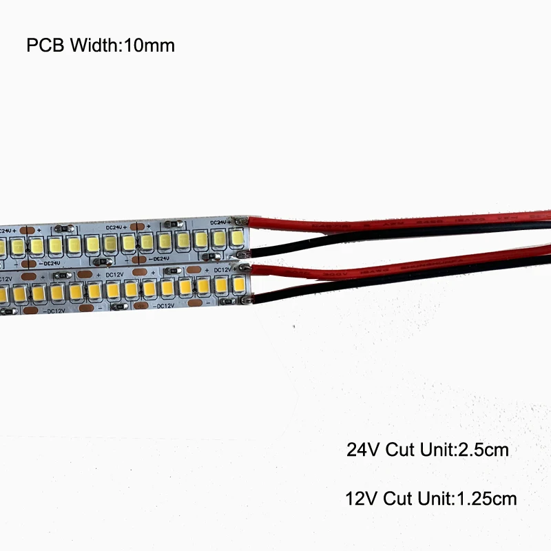 Bande lumineuse à haute luminosité 1m KampLED/m 2835 LED, 15-18 w/m 2600-6500K disponible