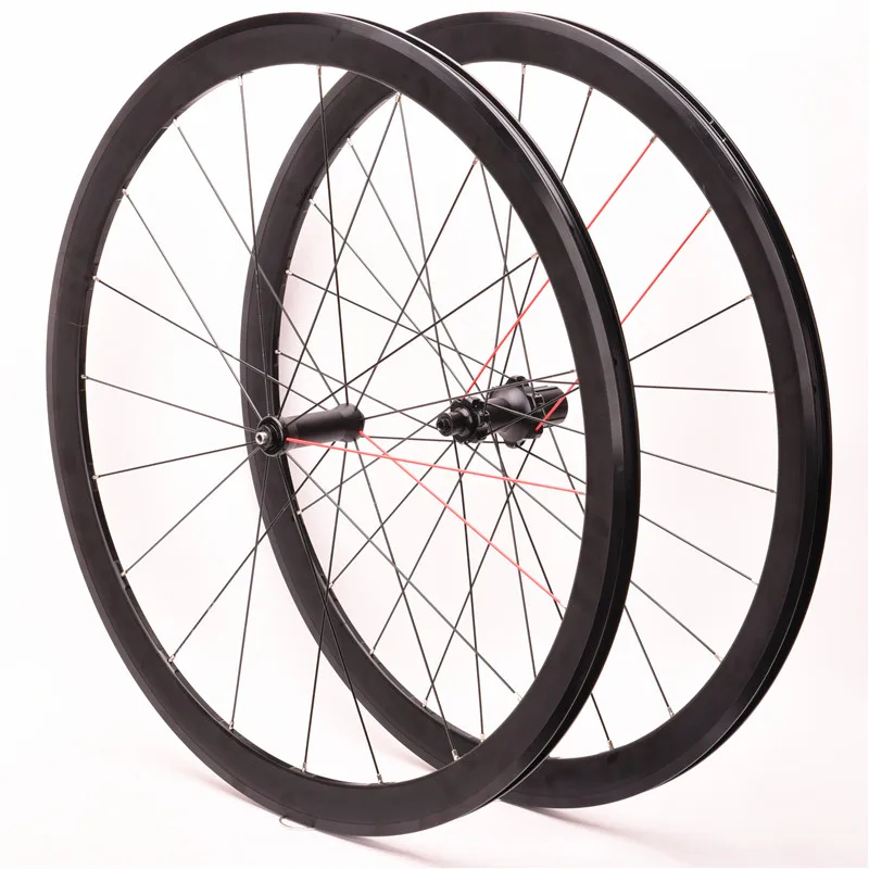 

700C wheelset bearing super light aluminum alloy road bicycle flat spokes racing 36mm rims with anti-slider