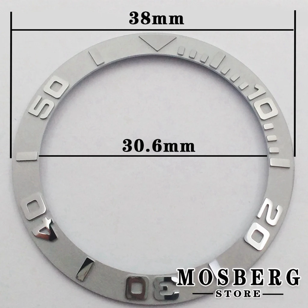 Black White Blue Ceramics Diameter 38mm*30.6mm Watch Bezel Insert Ring Watches Replacement Part Accessories