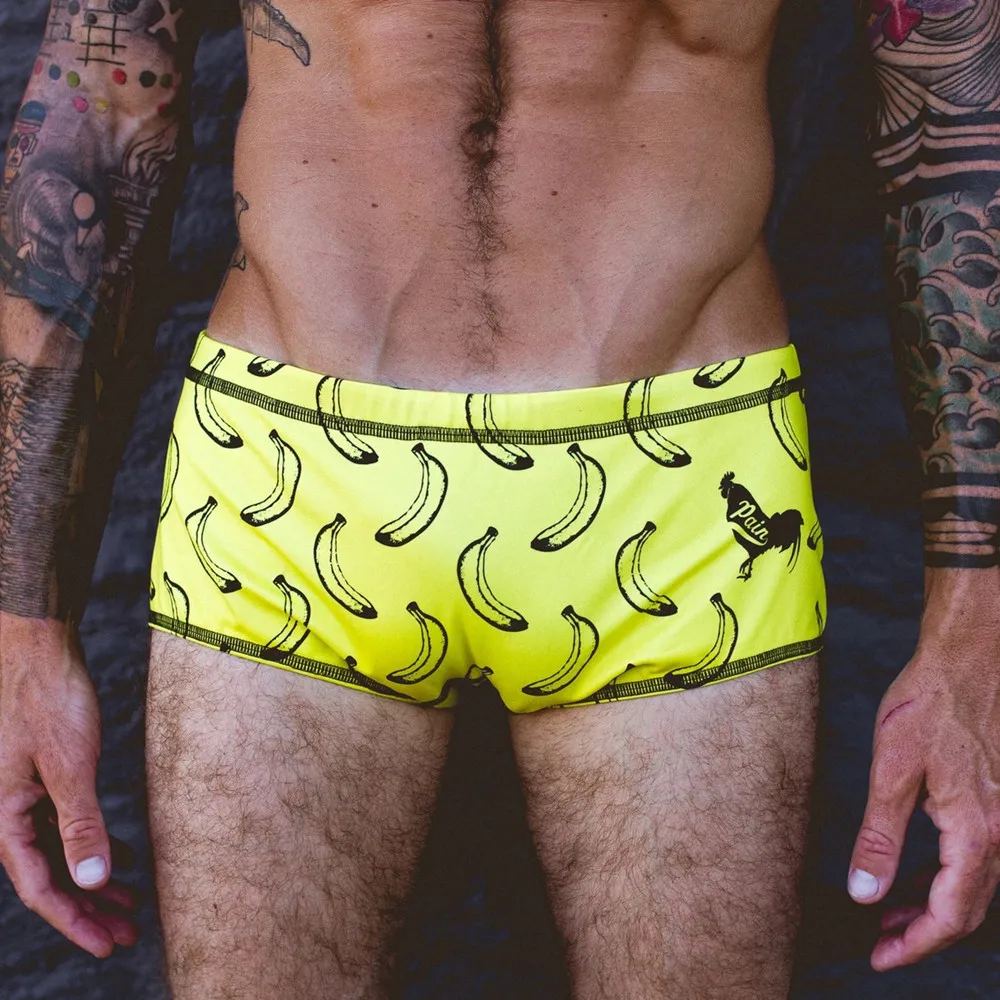 Love The Pain Pampage Training Swin Leg Boxer Swimming Trunks Anti-Drop Swimming Trunks Printing Panties Swimming Training Pants - Image 3