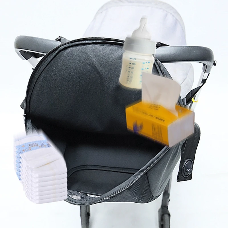 Stroller Bag Car Hanging Bag Essentials Storage Holder Baby Bottle Diaper Pant Organiser Pram Pushchair Accessories