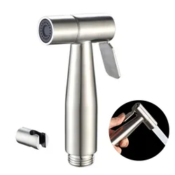 Pistola rociadora de inodoro de acero inoxidable, grifo de bidé de mano para baño, cabezal de ducha, accesorio de baño de autolimpieza