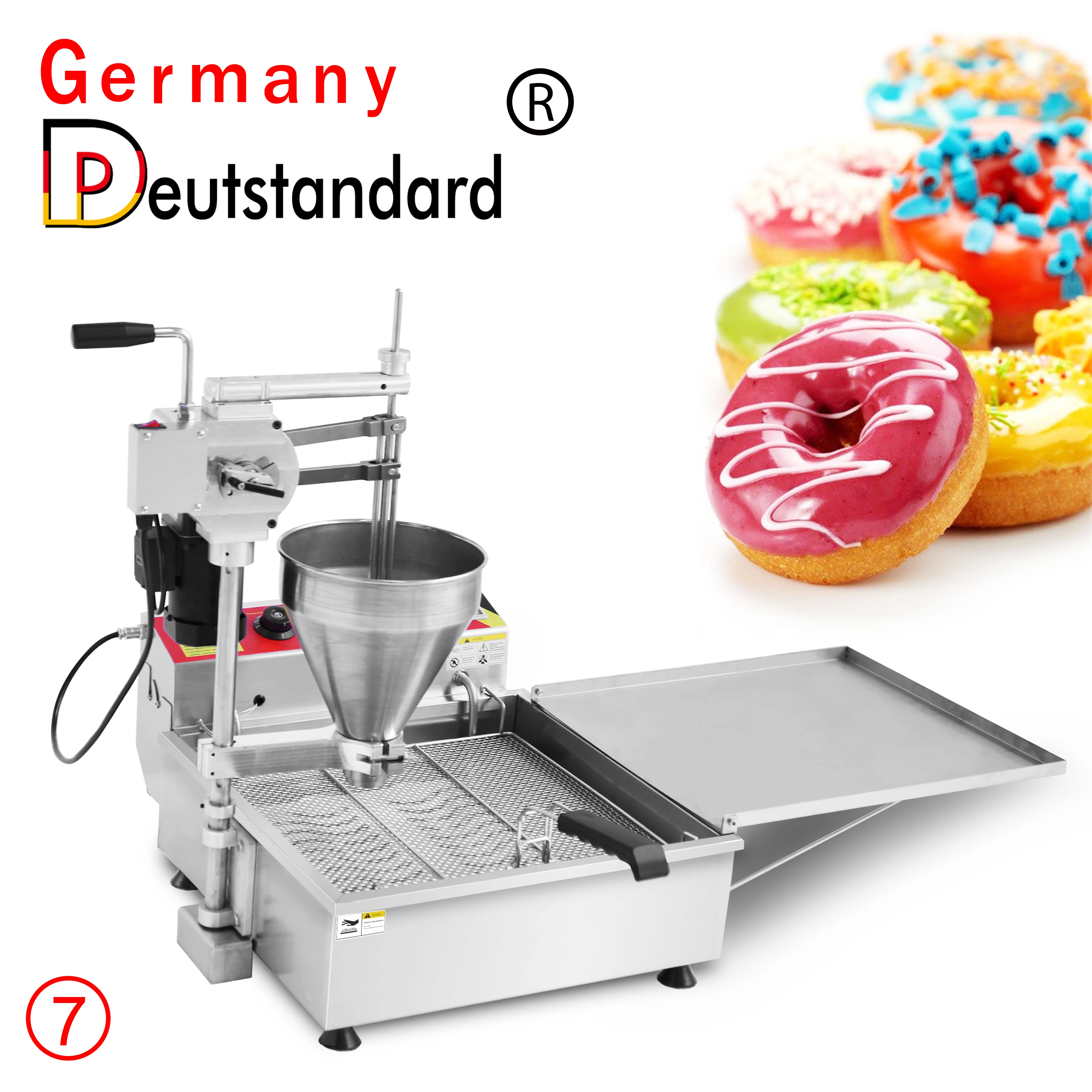 110V 220V Professionnel Industrial Commercial Electric Donut Machine Frying Maker With Flower Round Ball Shape Three Kinds Mould