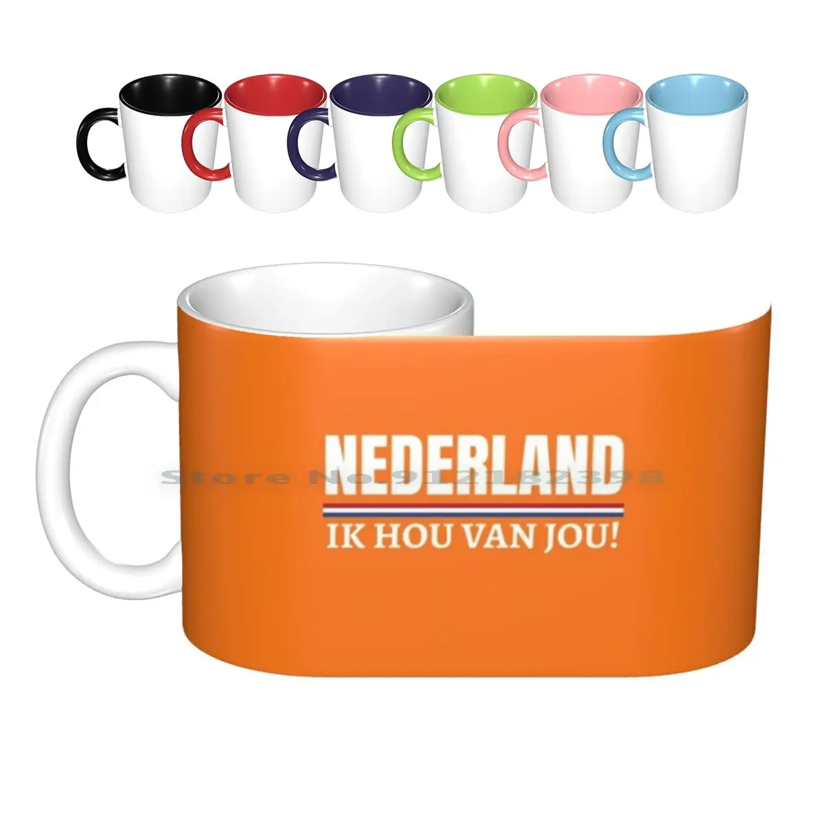 Nederland Ik Hou Van Jou! Dutch Koningsdag Holland Ceramic Mugs Coffee Cups Milk Tea Mug Koningsdag Kingsday Birthday