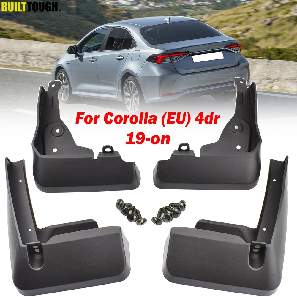 Molded Mud Flaps For Toyota Corolla E210 4dr Saloon Sedan 2019 2020 Mudflaps Splash Guards Mud Flap Front Rear Mudguards Fender