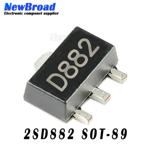 10PCS D882 SOT89 2SD882 SOT-89 30V/3A/30W 882 SMD Nouveau et original chipset IC 12 meilleures ventes d882 - No 7