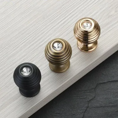 

Crystal Knobs Black Gold Drawer Knobs Glass Dresser Knobs Handles / Kitchen Cabinet Pulls Handles Knobs Furniture Hardware