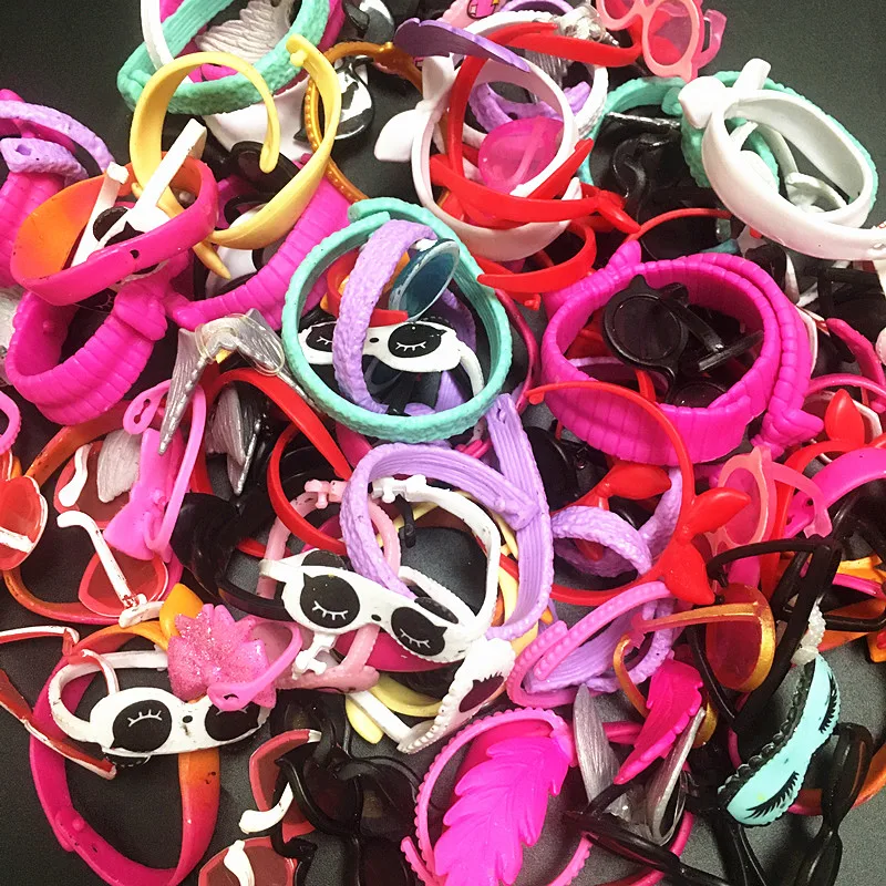 بيع 6/10/20 قطعة/الوحدة 8 سنتيمتر دمى الأخت الكبرى مع ملابس عشوائية الأحذية زجاجات اكسسوارات فاسق يونيكورن دمية طفل اللعب Lols لعبة هدية