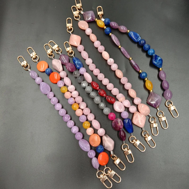 DIY Replaceable Bag Handle Bead Mobile Phone Chain Bag Accessories Handbag Strap All-match Acrylic Shoulder Bags Belts