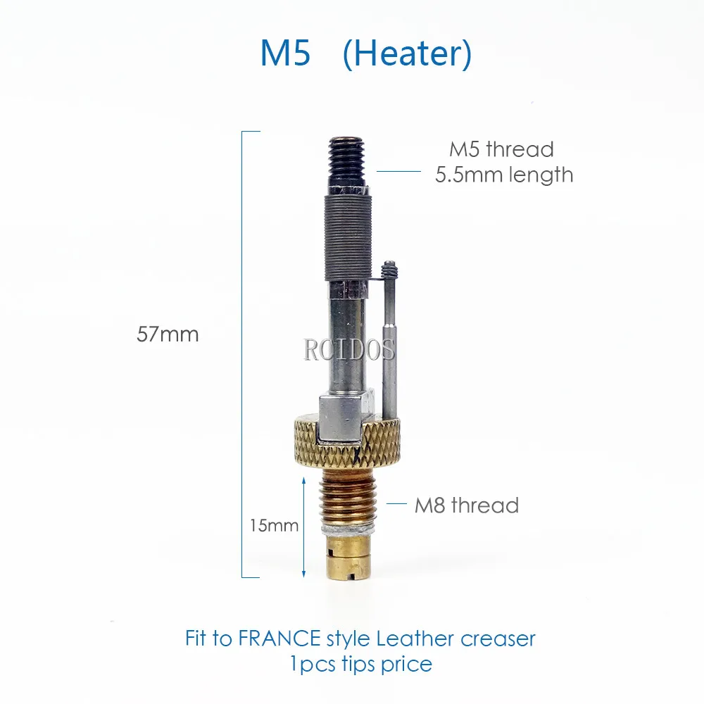 Punte del riscaldatore Creaser in pelle stile francia RCIDOS, parti di cordonatrici elettriche, prezzo 1 pz