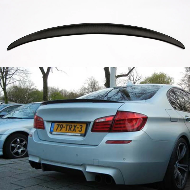 

P Style F10 M5 Real Carbon Fiber Rear Body Kit Trunk Lip Spoiler Wing for BMW F10 M5 2011-2015 Car Accessories