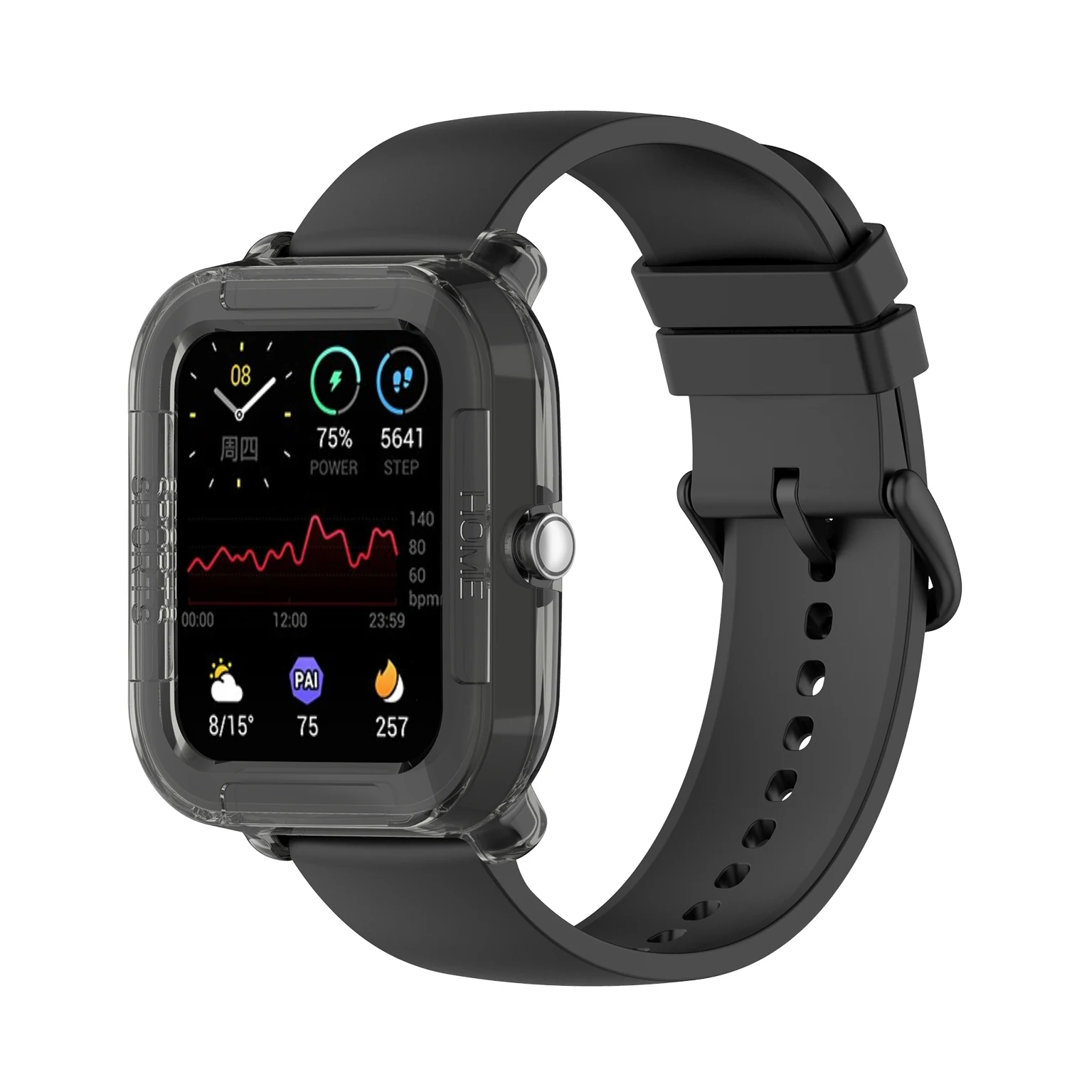 Clear Tpu Soft Cover Voor Xiaomi Huami Amazfit Gts 2 Mini Smart Horloge Beschermhoes Voor Amazfit Bip U U pro Protector Frame